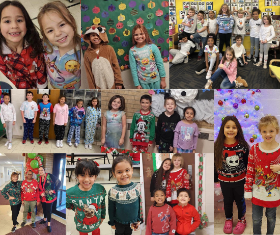 festive wear days - students dressed up